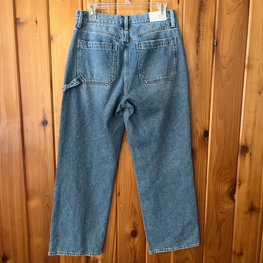 Pistola Denim Jeans Dylan Carpenter Mid Rise Relaxed Straight Medium Wash 28 - Picture 4 of 8